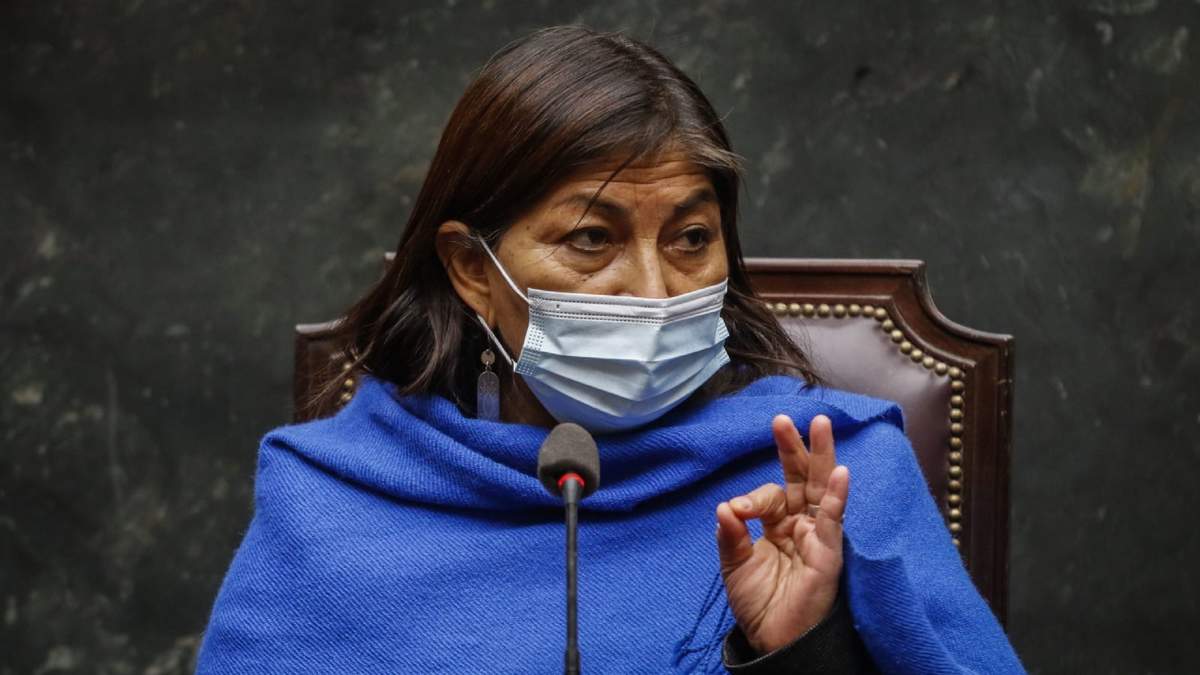 Elisa Loncón, presidenta de la Convención Constitucional de Chile. Fuente: (Twitter)
