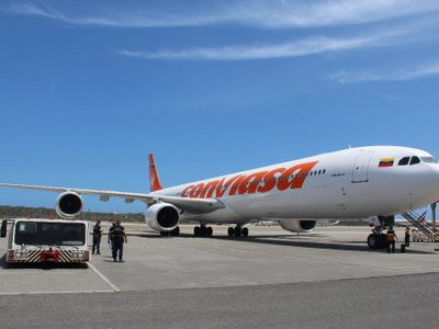 El primer vuelo internacional en el AIFA aterrizó procedente de Venezuela (Video)