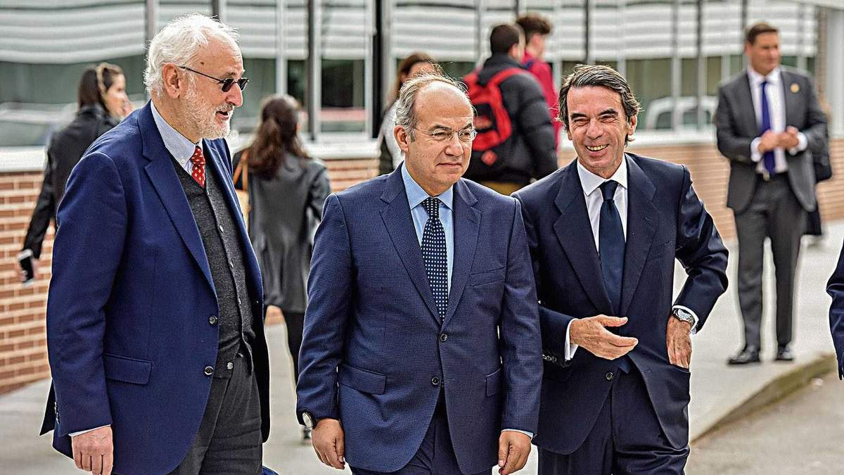 Felipe Calderón y José María Aznar