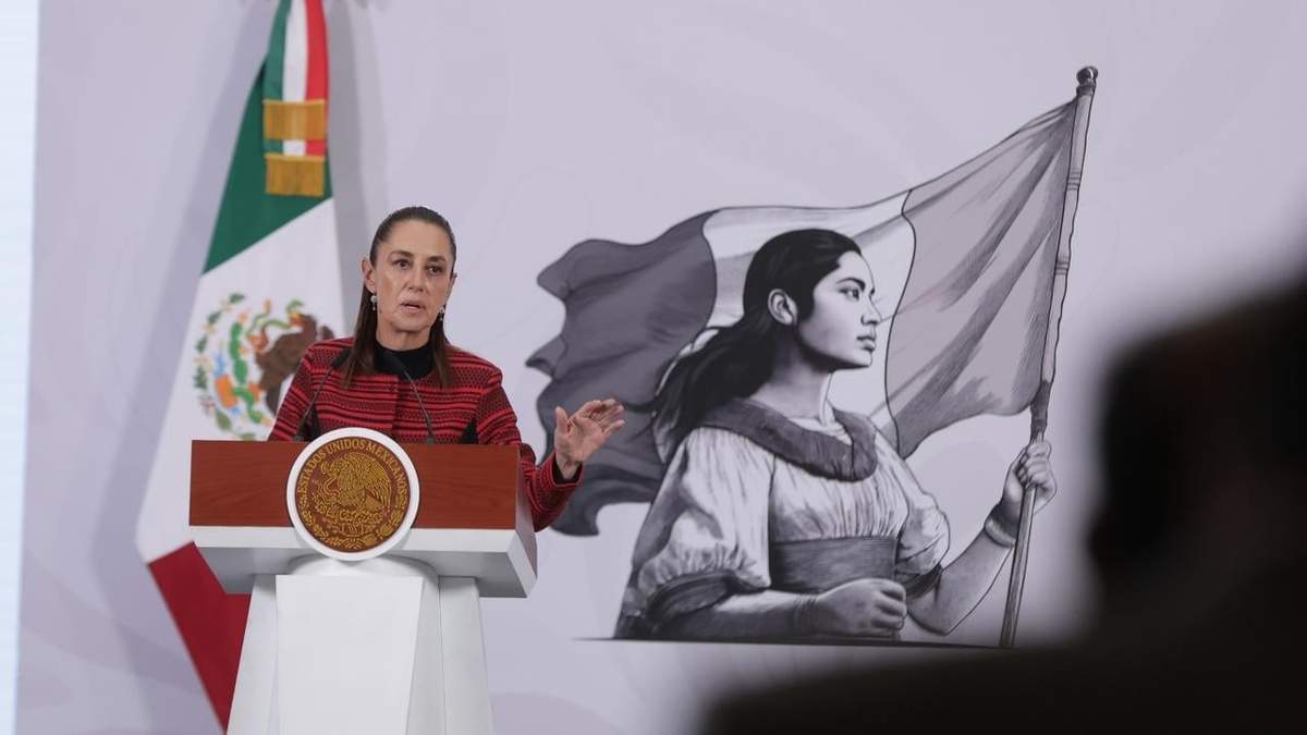La presidenta Claudia Sheinbaum en conferencia
