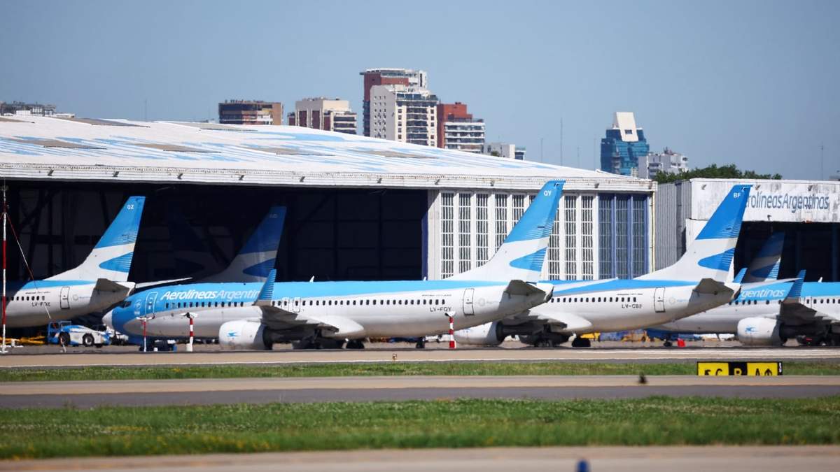 Aerolíneas Argentinas. Fuente: (X)