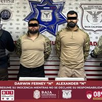 Detienen en Mexicali a dos colombianos presuntamente ligados al Cártel de Sinaloa