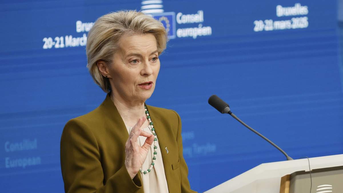 La presidenta de la Comisión Europea, Ursula von der Leyen