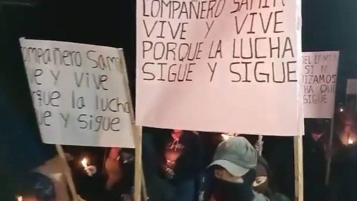 EZLN realiza protestas en el marco del séptimo aniversario del asesinato impune del defensor Samir Flores