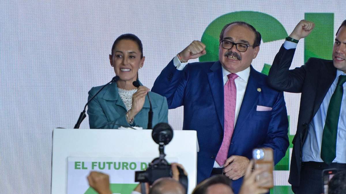 Ramírez Marín en el evento del PVEM con Sheinbaum