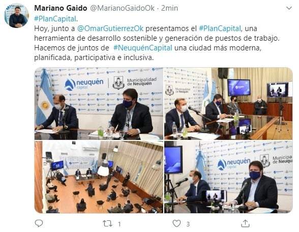 Tuit de los anuncios para la ciudad