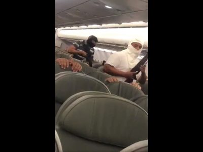 Difunden video del "secuestro" de un avión de Interjet; fue un simulacro, precisan