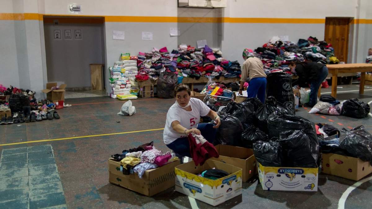 Donaciones para la Comarca Andina. Fuente: (Twitter)