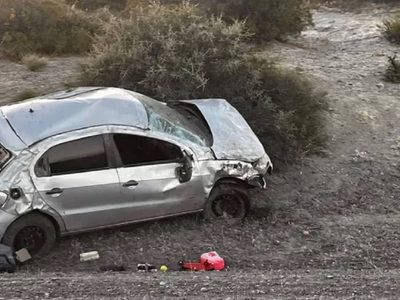 Murió una docente en un vuelco cerca de Bajada del Agrio