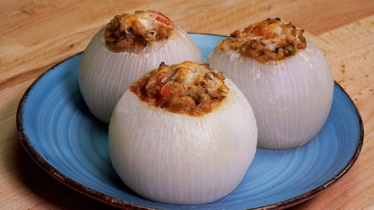 Cebollas rellenas. Fuente: (X)