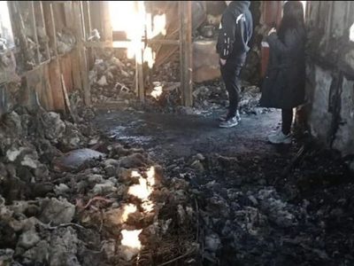 Un incendio consumió una casilla en Rincón de los Sauces y dos niños están graves