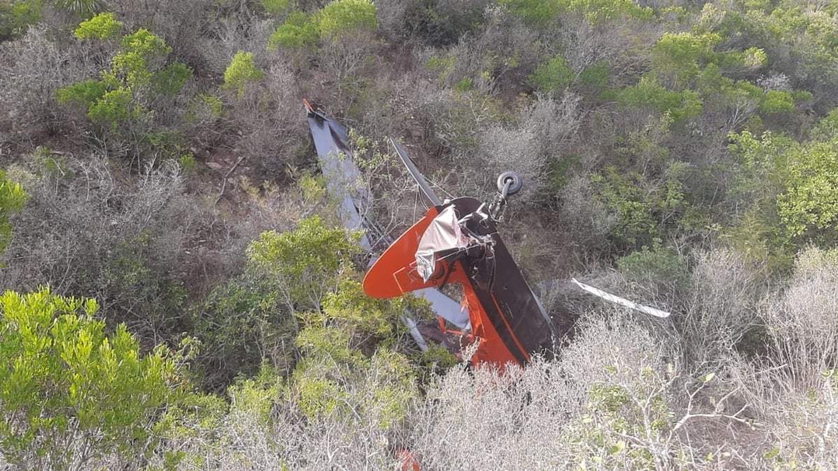 La avioneta accidentada