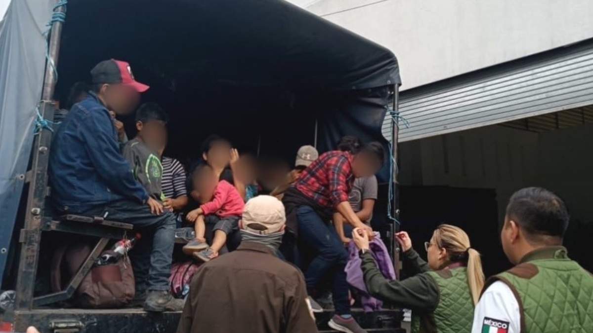 El traslado de los migrantes