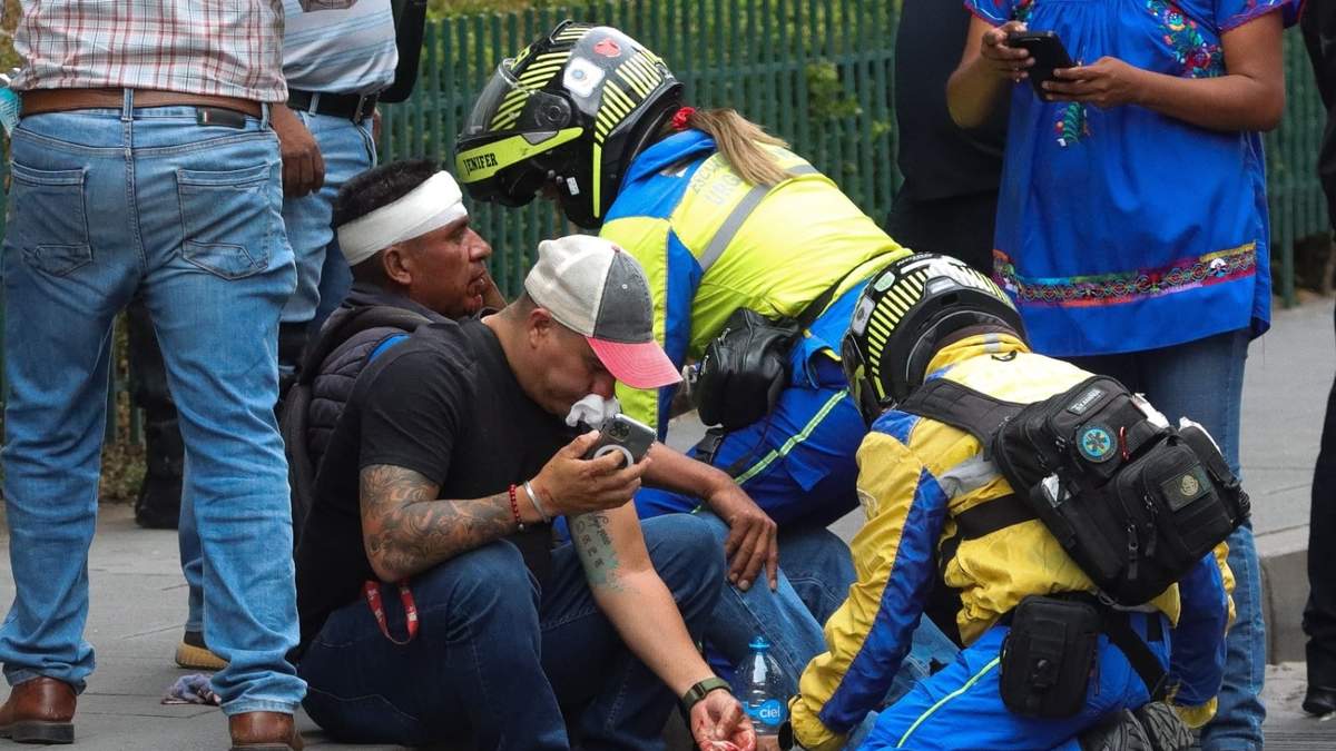 Manifestantes reciben atención