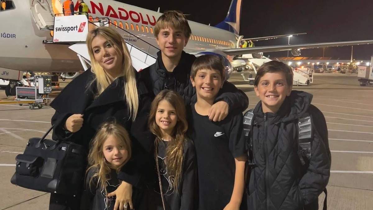 Wanda Nara y sus hijos. Fuente: (Instagram)
