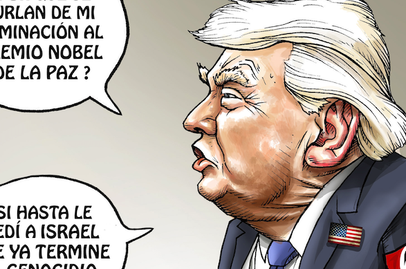 Vista previa de "El Premio Nobel del Trompaz", cartón de José Antonio Rodríguez