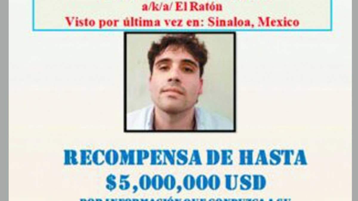 Recompensa en EU por Ovidio Guzmán