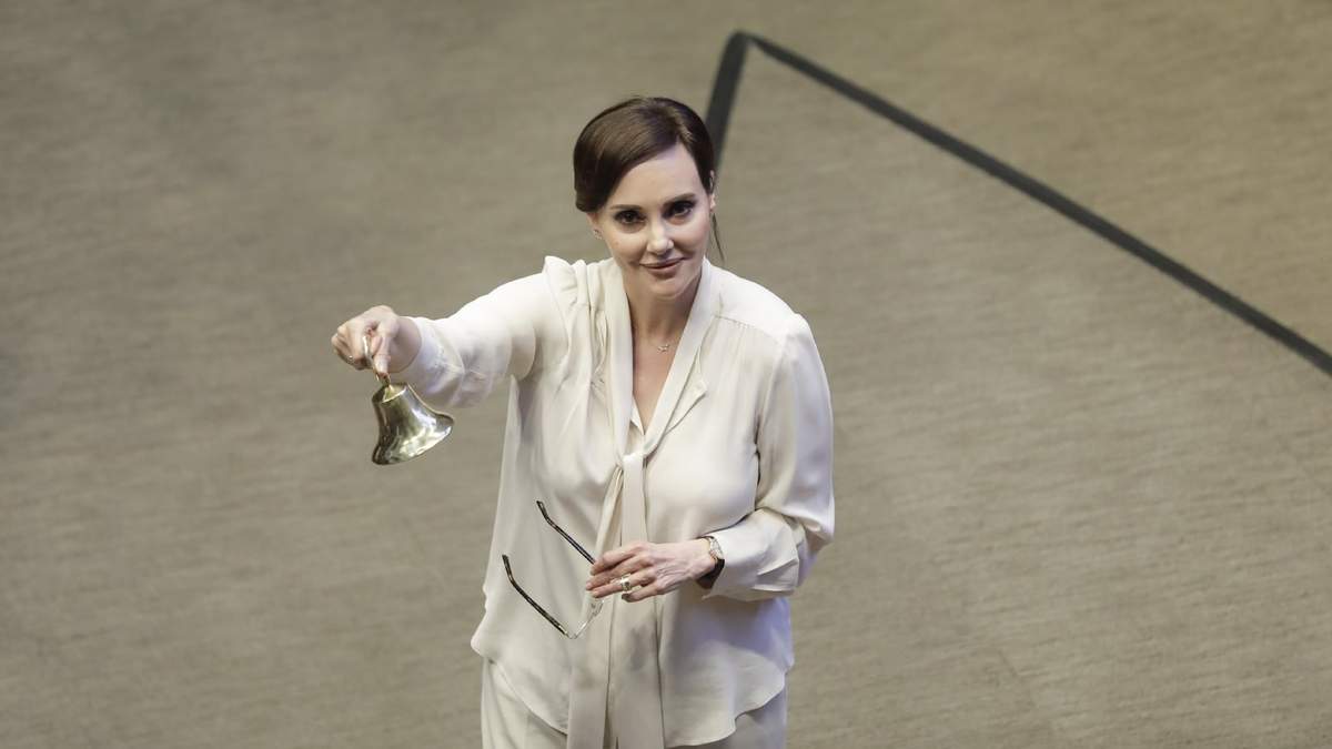 La senadora Lilly Téllez
