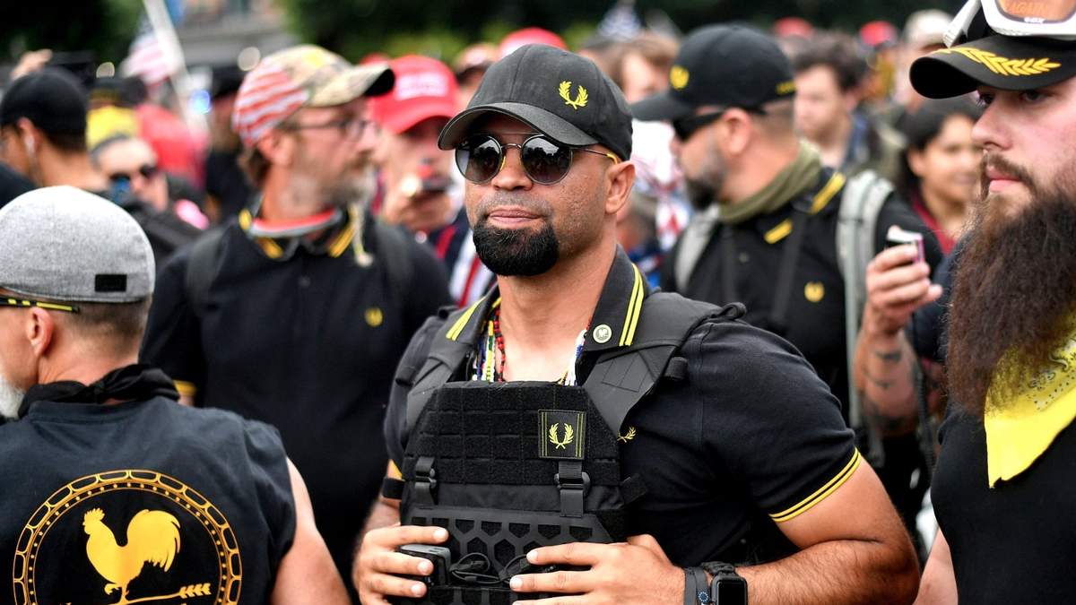 El presidente de los Proud Boys, Enrique Tarrio