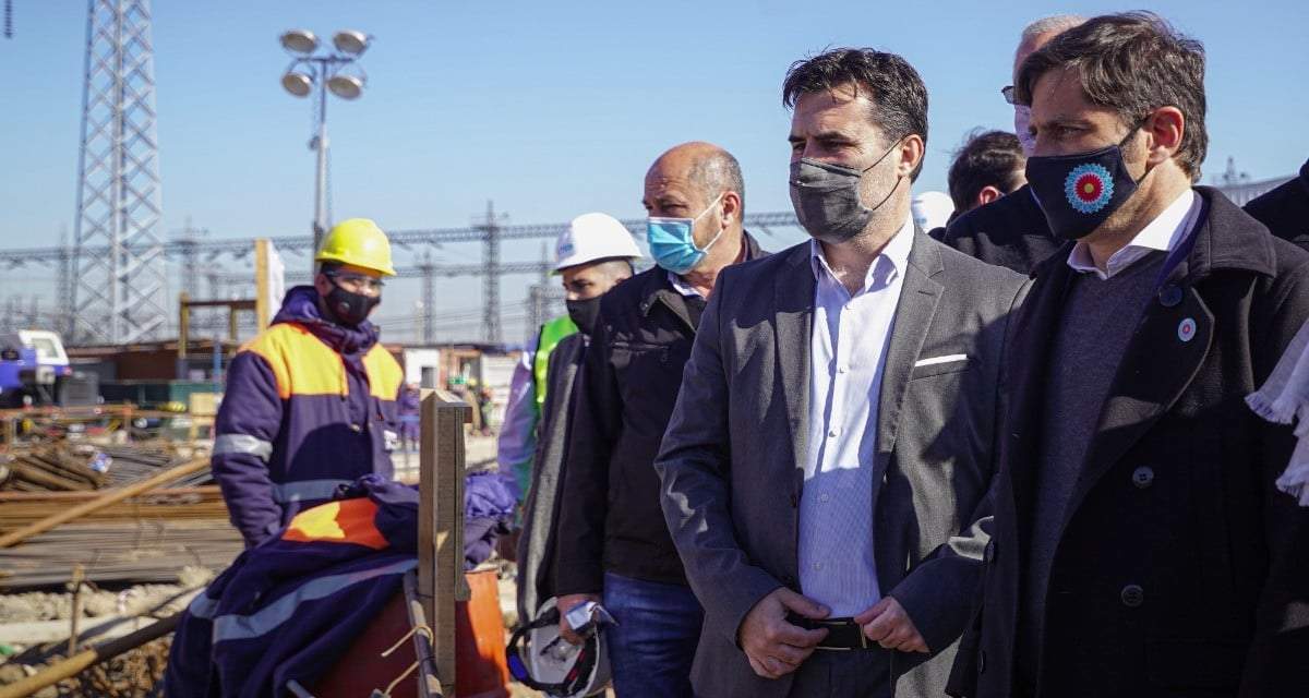 Darío Martínez, secretario de Energía, junto a Axel Kicillof, gobernador de la Provincia de Buenos Aires. Fuente: (Twitter)