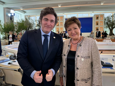 Kristalina Georgieva llamó a votar por el gobierno de Javier Milei