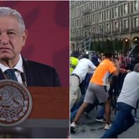 Tras riña en el Zócalo, AMLO llama a sus simpatizantes a no 'meterse” con opositores