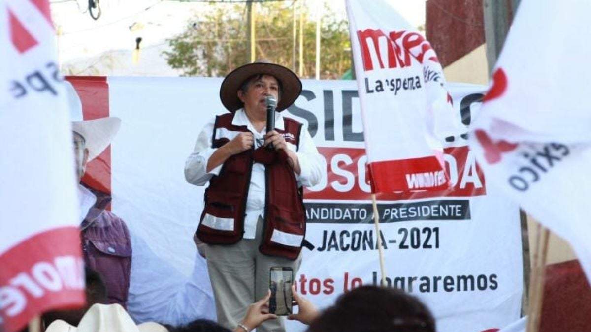 La candidata a diputada federal Blanca Alfaro Vázquez