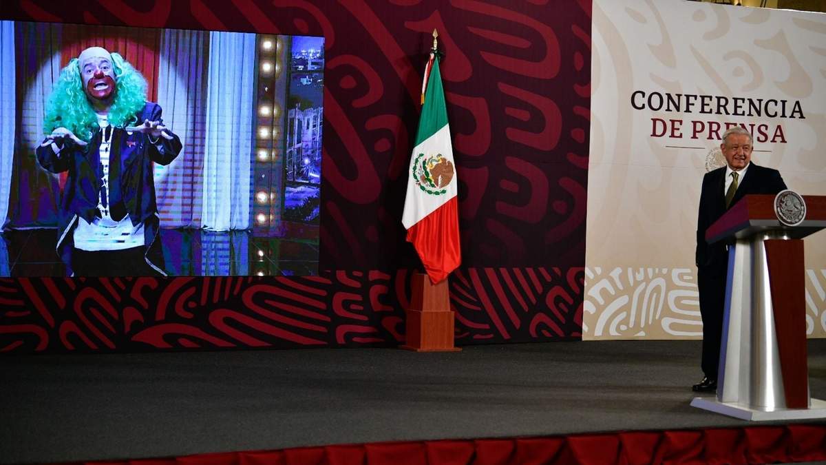 El presidente presentó el video del comediante
