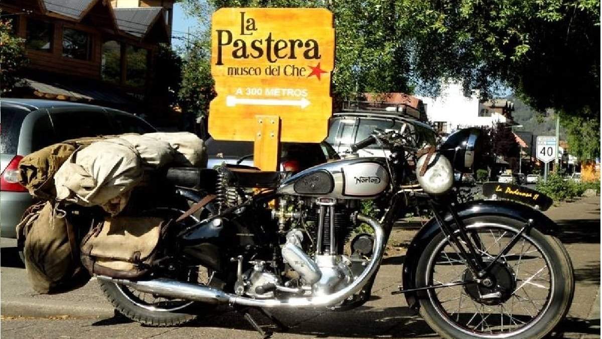 Norton 500, la moto con que Alberto Granado y Ernesto Guevara llegaron a San Martín de los Andes. Fuente: (ATE)