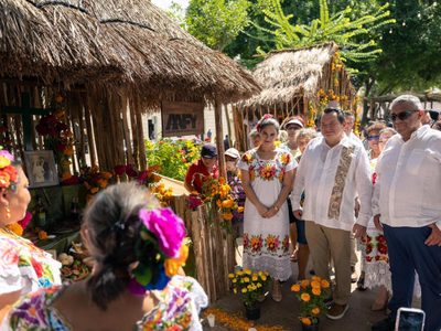 Gobierno del Renacimiento Maya impulsa las tradiciones con la Gran Muestra Estatal de Altares