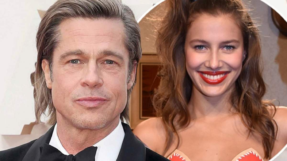 Brad Pitt y Nicole Poturalski. Fuente: (Instagram)