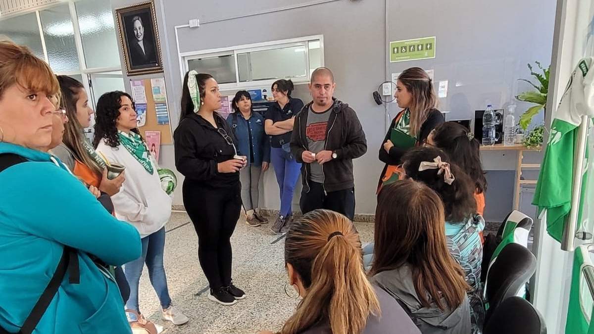 Trabajadoras del jardín infantil Trahun Hue. Fuente: (ATE Neuquén)