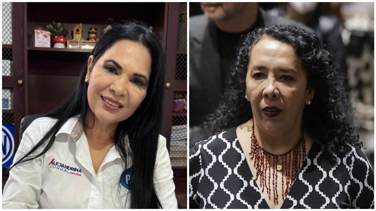 Alejandrina Corral, diputada del PAN por BC, y Araceli Brown, diputada federal de Morena