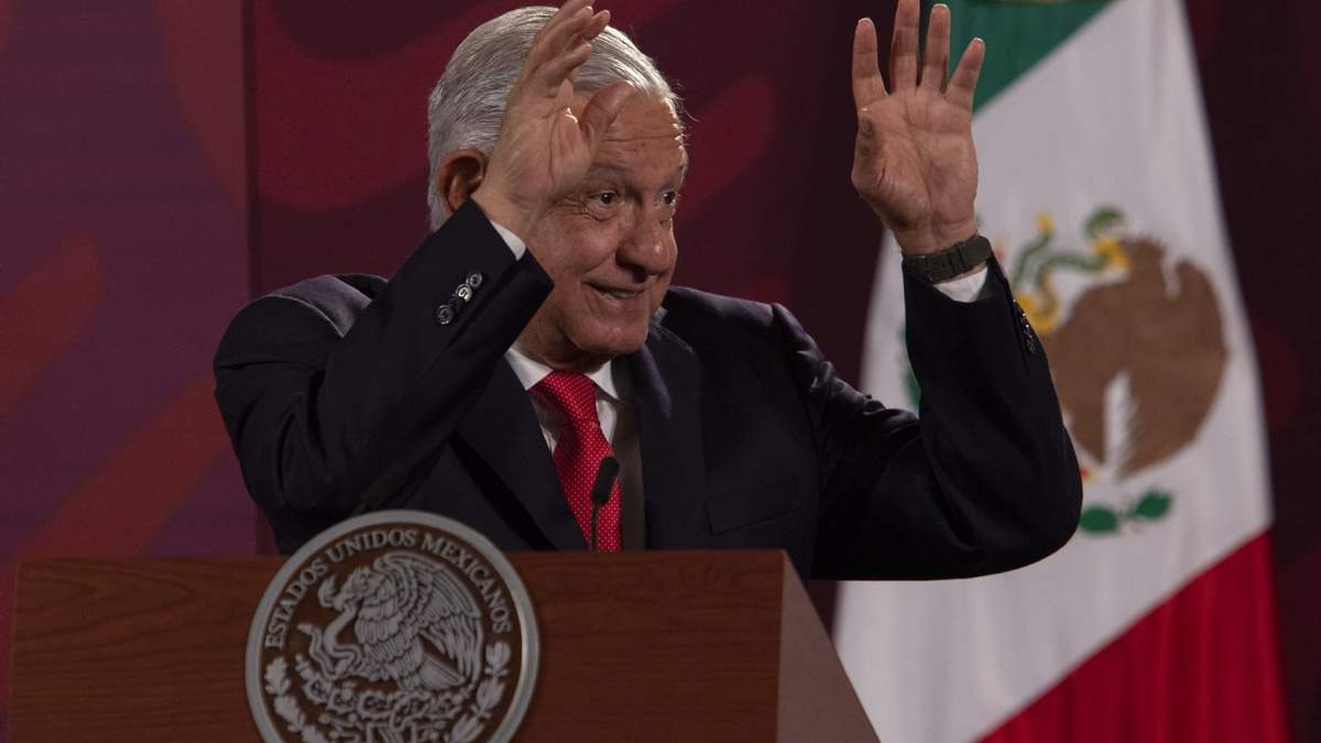 El presidente López Obrador en conferencia
