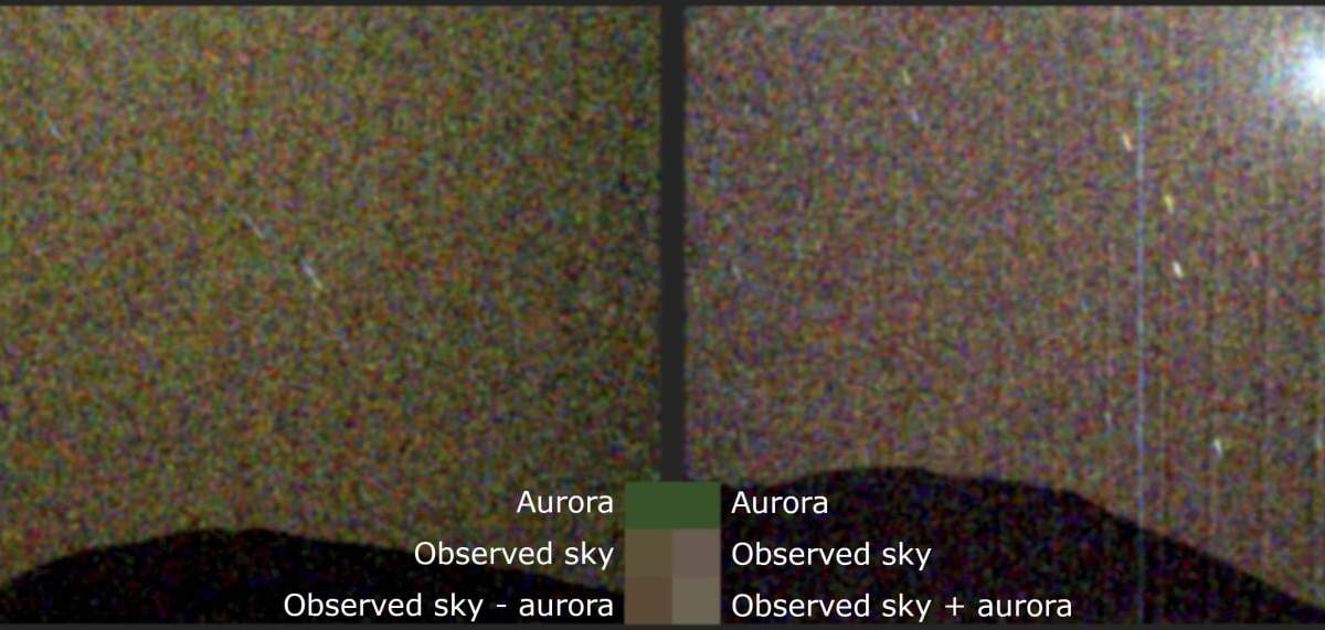 Las auroras anteriores que se habían observado en Marte aparecían sólo en el ultravioleta, pero esta fue en la longitud de onda visible.