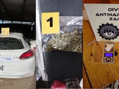 Operativos simultáneos en cuatro localidades neuquinas: drogas, armas y detenidos por narcomenudeo