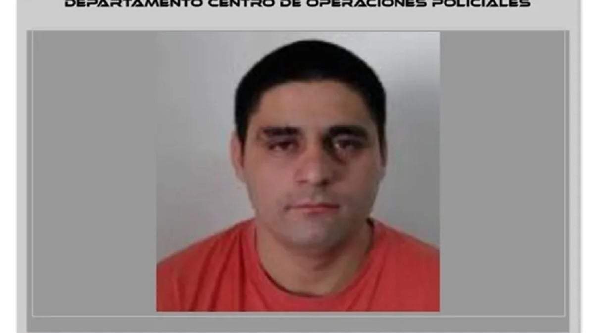 Nicolás Miguel Rojas, no regresó a la Unidad 11 en septiembre de 2024 tras una salida transitoria. Fuente (Policía de Neuquén)