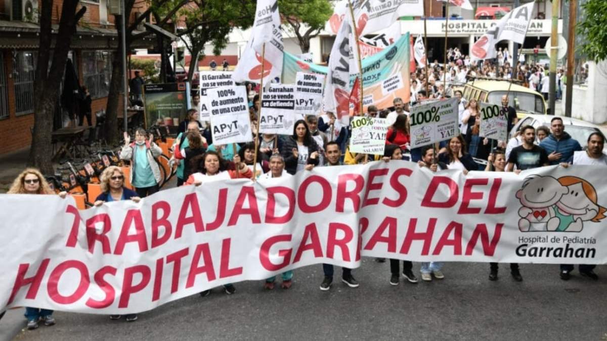 Hospital Garrahan. Fuente: (X)