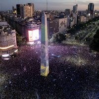 Buenos Aires entero estalló con el gol de Montiel