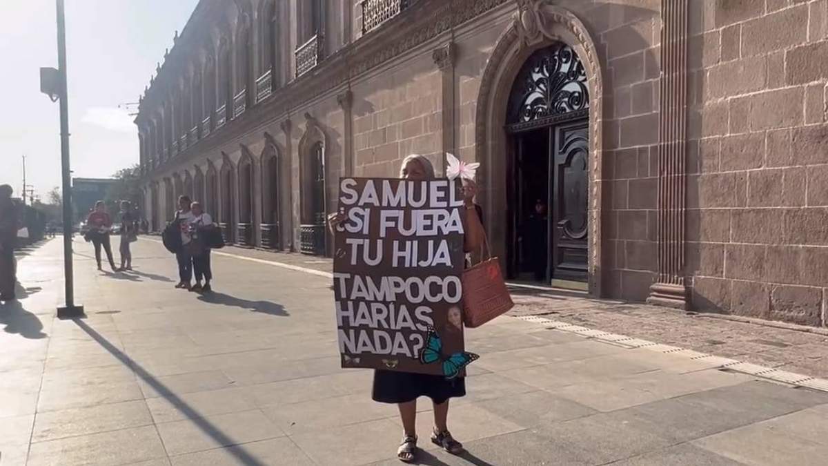 Protesta en Nuevo León en el Día Internacional contra la Desaparición Forzada