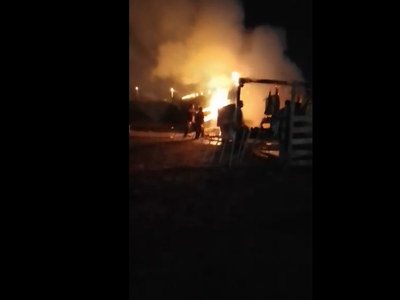 Otra vez un incendio consumió una casilla en El trébol