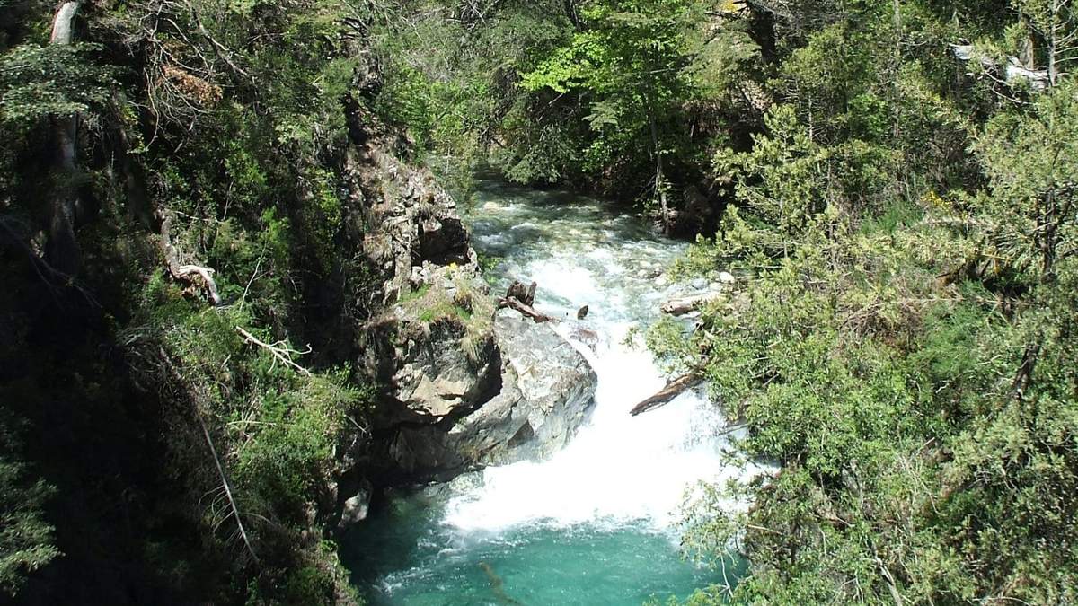 Arroyo Goye en Colonia Suiza, Bariloche. Fuente: (Twitter)
