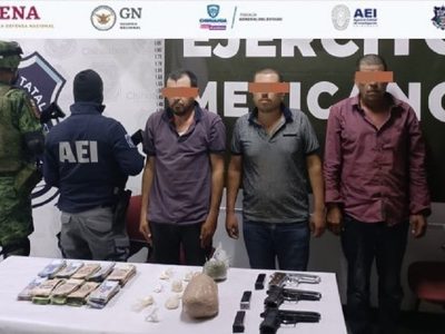 Primo hermano de “El Chueco” fue detenido junto a otros dos hombres en Chihuahua