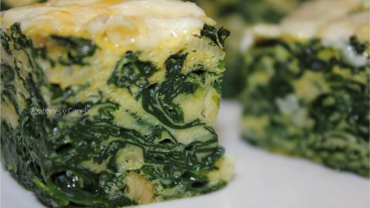 Pastel de espinaca y queso. Fuente: (Instagram)