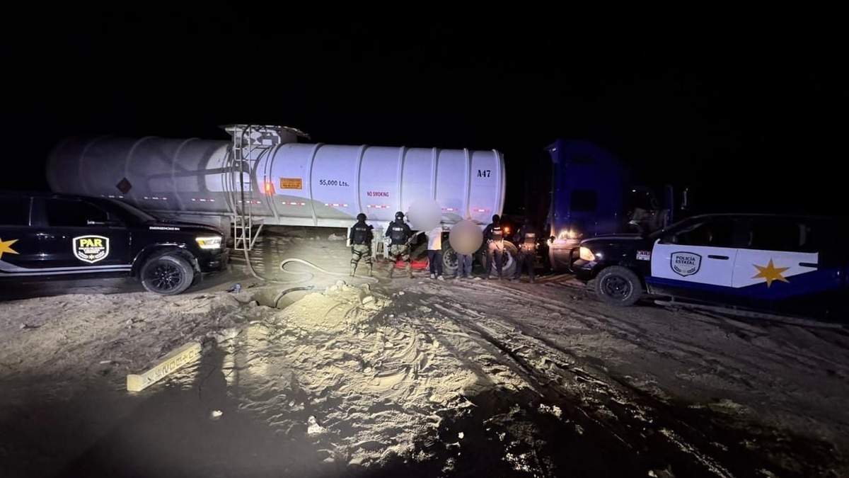 Toma clandestina de combustible