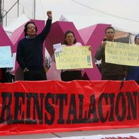La Jornada despide a otros seis sindicalizados; "reinstalación", el reclamo en el Zócalo