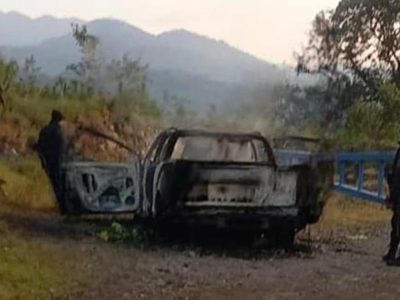 Ligan camioneta incendiada con el asesinato del periodista Mauricio Cruz Solís