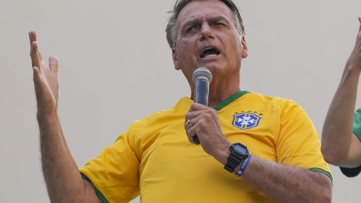 El expresidente brasileño Jair Bolsonaro en un evento en Sao Paulo, Brasil