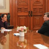 Sheinbaum y Landau abordan “diversos temas” de la relación México-EU