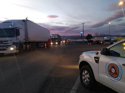 Hoy reabre el paso Pino Hachado para más de 300 camiones varados en Las Lajas